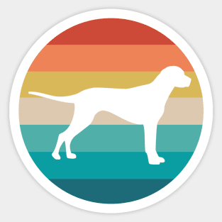 Labrador Retro Style Sticker